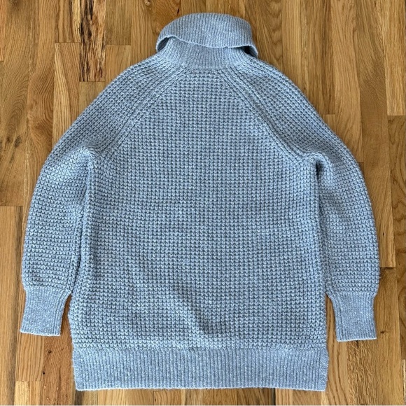 525 Stella Iceberg Light Blue Cotton Oversized Turtleneck Sweater Size S - Picture 5 of 5
